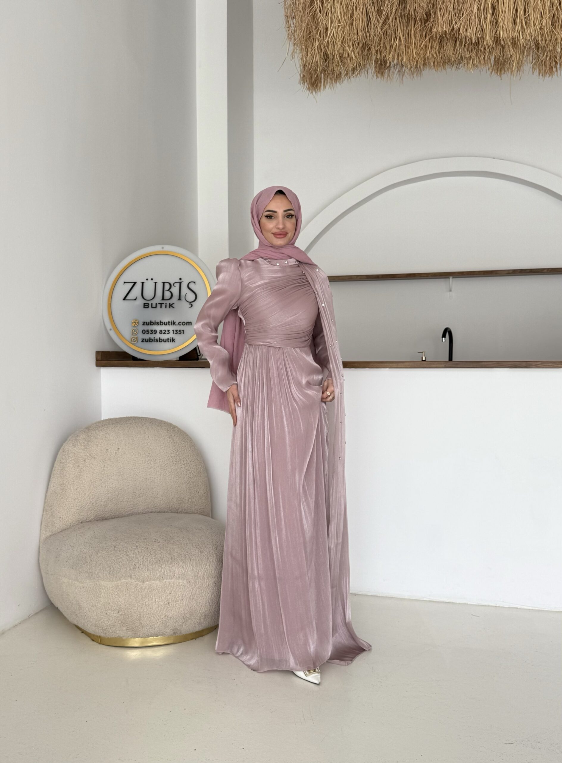 İnci Pelerin Abiye - Görsel 29