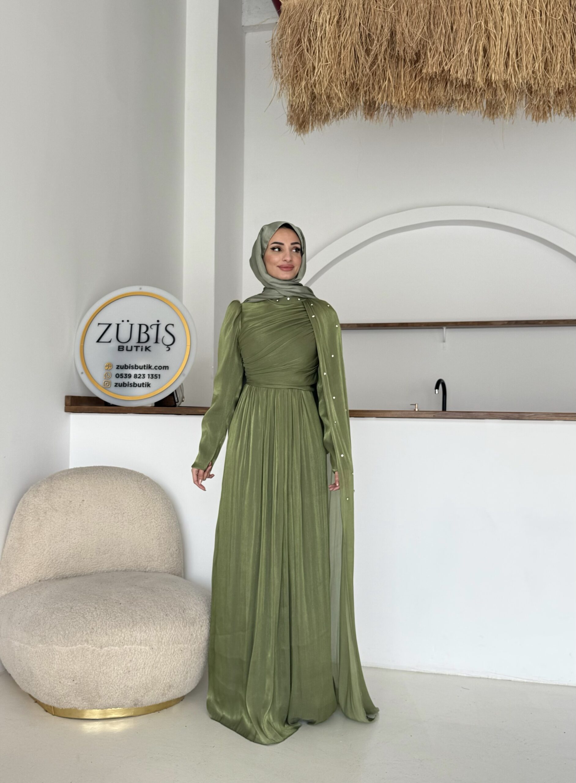 İnci Pelerin Abiye - Görsel 22