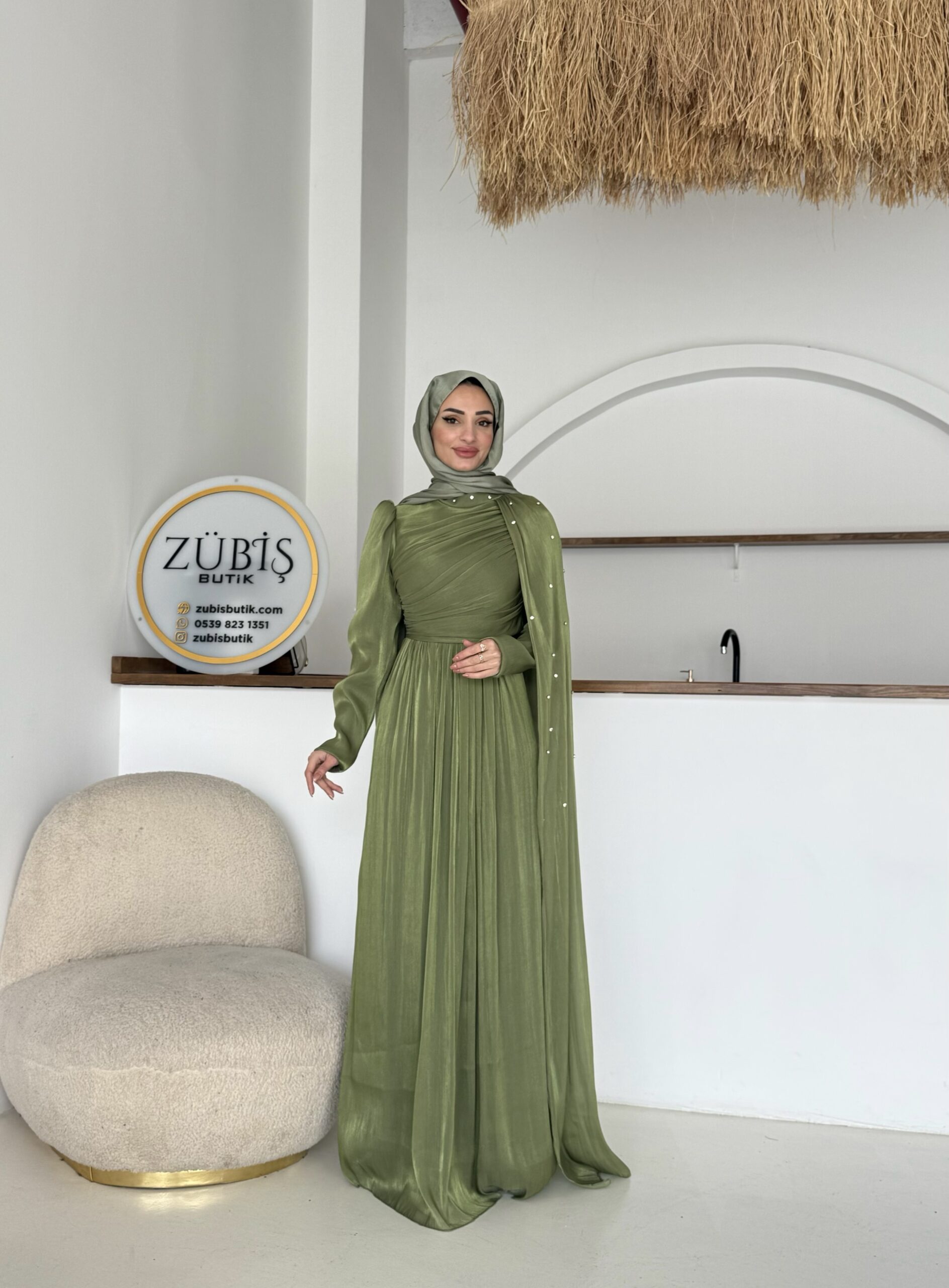İnci Pelerin Abiye - Görsel 23