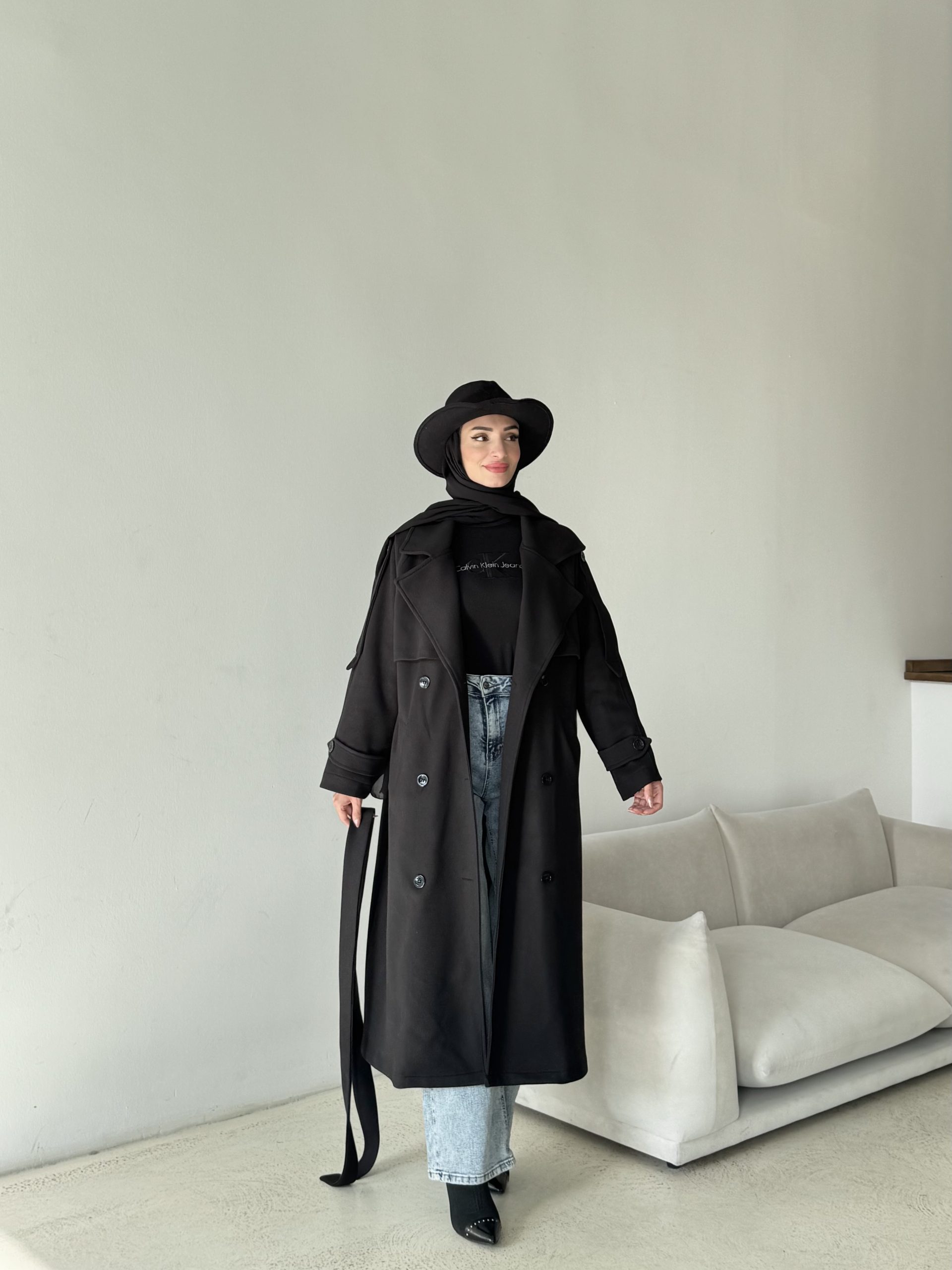 LENA İthal Kaşe Kaban - Görsel 4