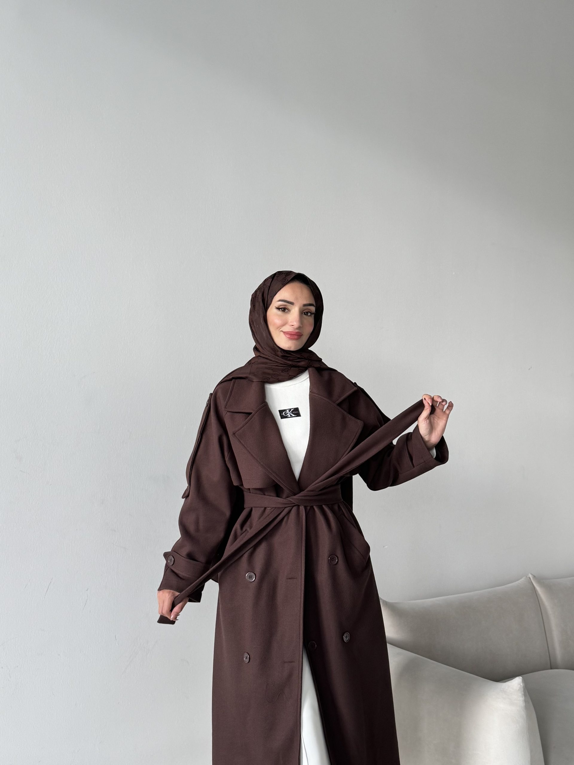 LENA İthal Kaşe Kaban - Görsel 20